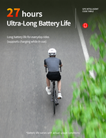 Ordinateur de vélo GPS sans fil avec capteur de cadence, batterie 27H, étanche IPX7, compteur de vitesse pour vélo de route et VTT
