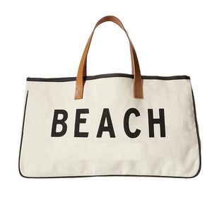 Custom Logo Waterproof Large Capacity Shopping Bag Canvas Bag Women <b>Tote</b> Bag Portable <b>Beach</b> <b>Tote</b> 20*8*11inch - Product Image 1
