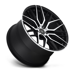 Jantes personnalisées en alliage forgé pour Camaro, 19x9 ET 19x12 5x120.65 ET <span class=keywords><strong>46</strong></span>, noir mat, Face usinée - Product Image 2