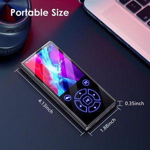 Reproductor MP3 de 1.8 Pulgadas Directo de Fábrica, BT 5.0, Radio FM, Libro Electrónico, Grabadora de Video, Compatible con Tarjeta TF de 64GB, Reproductor de Música Portátil - Product Image 2