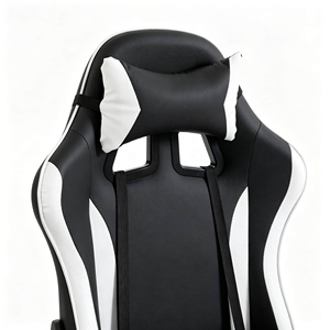 Sedia da Gaming in Pelle PU con Schiuma ad Alta Densità, Poggiapiedi Ergonomico Reclinabile, Poggiatesta Regolabile, Sedia Girevole da Corsa con Rotazione a 360 Gradi - Product Image 4
