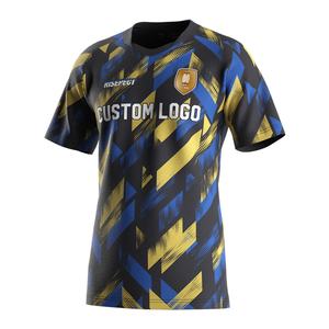 T-shirt de sport à col en V pour homme, en jersey 100 % polyester, style rugby Nouvelle-Zélande – Nouvelle collection en promotion - Product Image 1