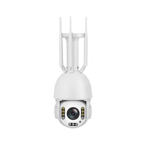 60W 80W Op Zonne-Energie 4G Beveiligingscamera Cctv Met Ingebouwde Mic Sirene Micro Sd Kaart Opslag Cctv Camera Voor Boerderij Bouw