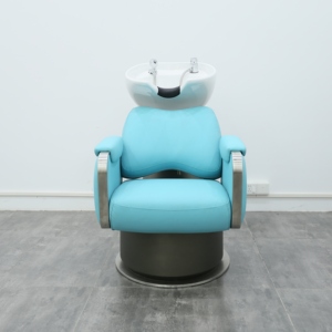 Sillón de Lavado de Cabello Reclinable de Lujo 2026 con Marco Dorado, Silla Hidráulica para Salón de Belleza Profesional y Spa - Product Image 2