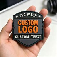 Patch en silicone PVC 3D personnalisé avec logo, transfert thermique, étiquette brodée pour vêtements, sacs, chapeaux, DIY