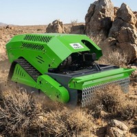 Tondeuse à gazon robotisée SK RC à chenilles de 800 mm, moteur essence 4 temps 18 CV, pour pentes raides et vergers, vente directe usine