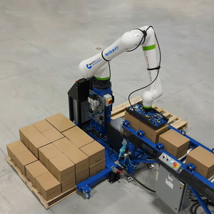 Robot collaboratif de manutention de 20 kg <span class=keywords><strong>FANUC</strong></span> <span class=keywords><strong>CRX</strong></span> 20iA avec pince robotique pour la palettisation de matériaux emballés en caisses - Product Image 4