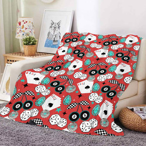 Nueva Manta de Franela Ultra Suave con Estampado de Leopardo y Cuadros de Cereza Estilo Western, Diseño Personalizado 2026, para Billar y Pool de 8 Bolas - Product Image 3