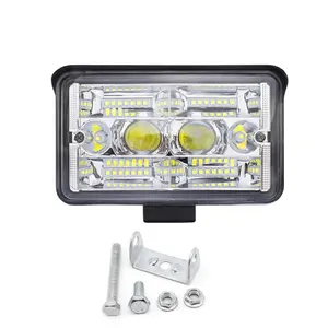 Vente directe du fournisseur d'usine 54W LED lampe de travail carré grand champ de vision 4 pouces 32LED pièces automobiles lumière de voiture