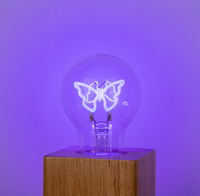 Ampoule décorative colorée A60, G80, G95, G125, dessin animé d'amour, lampe à Filament LED, lumière de vacances, nouveau Style