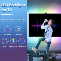Kit d'éclairage d'écran de boîte de synchronisation led fantaisie pour TV Smart Music Ambient TV Backlights WiFi Dream Color RGB TV LED Strip Lights