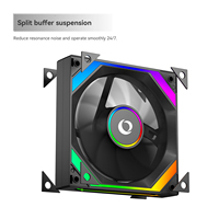 Ventilateur de boîtier d'ordinateur Zeromaster Infinity Reverse Blade 120 mm ARGB de haute qualité pour CPU avec roulement fluide et refroidissement 56 CFM