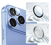 Gpin - Film protecteur d'objectif d'appareil photo HD en verre trempé 3D de haute qualité 9H anti-choc anti-traces de doigts pour 18 Pro Max