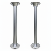 Pied de table pour camping-car au design élégant et discret, gain de place, résistant à la rouille et à la corrosion