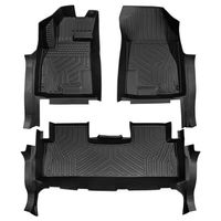 Tapis de sol de voiture en cuir TPE Ensemble de tapis de voiture pleine grandeur pour plateau Accessoires de voiture