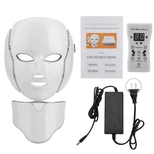 Masques LED programmables 7 couleurs à photons, rechargeables avec fonction de minuterie pour le contrôle de l'hyperpigmentation et de la rosacée - Product Image 1