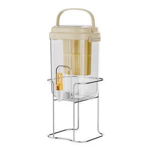 <span class=keywords><strong>Distributeur</strong></span> de boissons en plastique grande capacité avec robinet et panier infuseur à fruits - Product Image 6