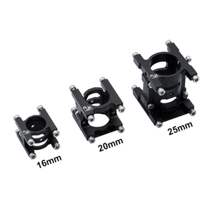 Adaptateur en alliage d'aluminium RJXHOBBY RJX 16/20/25 mm pour bras de drone, fixation du moteur, connecteur de tube (noir) - Product Image 1