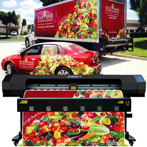 Cabezal de impresión único i3200 xp600 de 1,6 m y 1,8 m, impresora de gran formato de vinilo para coche, trazador de pegatinas, impresora solvente ecológica a la venta