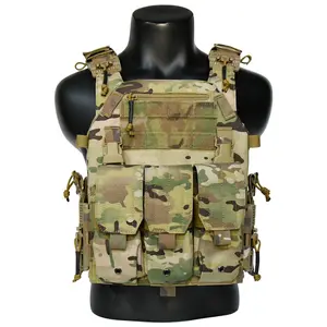 New 1000D Nylon Laser Molle Multi Functional Training Suit Waterproof Tactical Moto Padded Vest with Back Protection