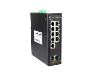 IPS33010PFM managed 8 port industrial POE switch full gigabit 10 port industrial fiber switch support RING network ERPS