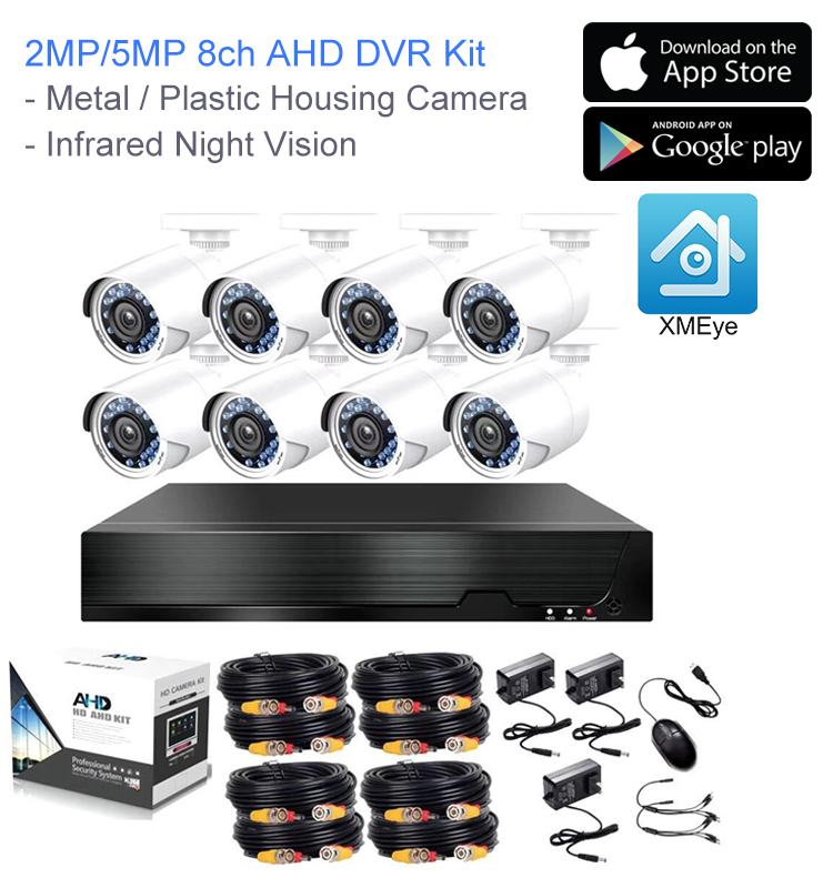 CCTV camera TOP RANKING 5MP 8CH 2022 new dvr camera kit security network camera system