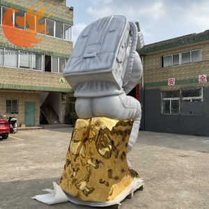 Statue d'art décorative en résine de haute qualité sur mesure, grande sculpture d'astronaute en fibre de verre pour la décoration de magasin - Product Image 5
