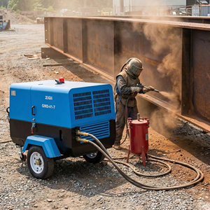 185 Cfm Portable for <b>Sandblasting</b> Portable Portable Air Compressor - Product Image 1