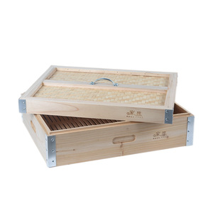 Cuiseur vapeur en bambou cubique avec support à desserts en bois Cuiseur vapeur carré en <span class=keywords><strong>sapin</strong></span> carré écologique en bois <span class=keywords><strong>d</strong></span>'<span class=keywords><strong>angle</strong></span> en aluminium - Product Image 5