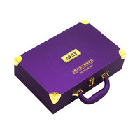 Boîte cadeau portable en cuir PU pour légumes et viande - Logo personnalisable OEM - Valise à main pour usage agricole