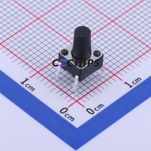 K2-1102DP-K3SW-04 Tactile Switch Through hole Component (THT)-4P,6x6mm Switch 1.8N Through Hole 6mm 6mm - Product Image 1
