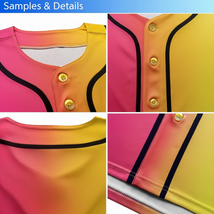 เสื้อเจอร์ซีย์เบสบอลแบบระเหิดเสื้อเจอร์ซีย์เล่นเบสบอลออกแบบได้ตามต้องการ - Product Image 1