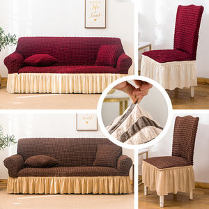 Jacquard stretchable बुलबुला कपड़े खिंचाव सोफा कवर सज्जित लोचदार सोफे स्कर्ट के साथ शामिल किया गया - Product Image 3