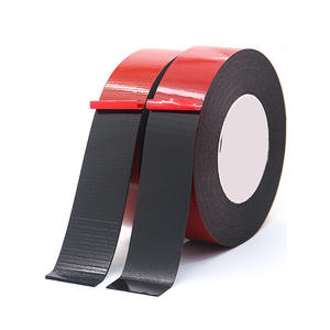 Nastri Biadesivi in Schiuma PE, Nastro Adesivo in Schiuma Forte per Montaggio e Fissaggio, Adesivo ad Alta Resistenza con Pellicola Rossa e Adesivo Nero - Product Image 5