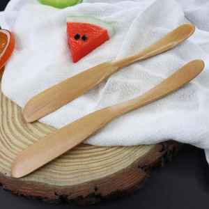 수제 일본 미니 천연 대나무 나무 땅콩 나무 치즈 버터 나이프 스프레더 - Product Image 5