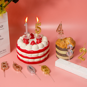 Candele di Compleanno Ecologiche di Nuovo Design 2025 all'Ingrosso con Numero Personalizzato per Decorazioni di Feste di Matrimonio - Product Image 2