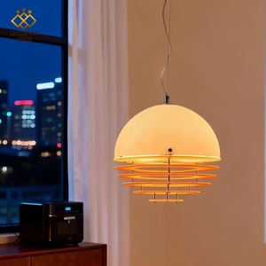 Dropshipping Shopify LED <b>Pendant</b> <b>Light</b> Sunset Orange Single Head Hanging Lamp <b>Mid</b> <b>Century</b> Lamp For Dining Bedroom Bar - Product Image 2