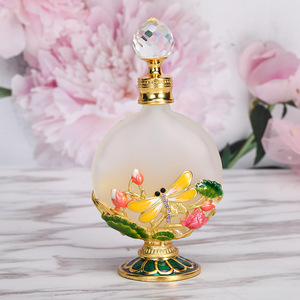 Botellas de Attar Esmeriladas Patentadas en Dubái de 30 ml, <span class=keywords><strong>Perfume</strong></span> de Metal con Aroma a Flor de Orquídea Árabe para Aceite Esencial, Recargables con Tapa de Rosca - Product Image 4