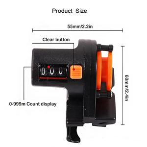 Compteur <span class=keywords><strong>de</strong></span> ligne <span class=keywords><strong>de</strong></span> <span class=keywords><strong>pêche</strong></span> 0-999M sur enrouleur pour enrouler <span class=keywords><strong>la</strong></span> ligne <span class=keywords><strong>de</strong></span> <span class=keywords><strong>pêche</strong></span> au trolling Jauge <span class=keywords><strong>de</strong></span> profondeur portable avec affichage facile à lire Tackle essentiel - Product Image 2