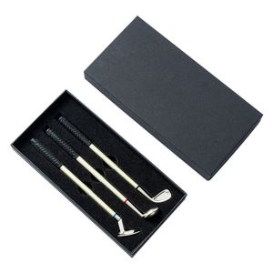 Promotion Manufacturers Golf Metal Ballpoint <b>Pen</b> With Three Writing Ink Custom Logo Printed for Gift Box - Product Image 1