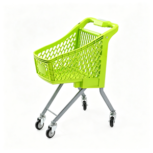 Chariot de courses silencieux pour supermarché, grande capacité 340L, panier en fil métallique, robuste, pour usage commercial et alimentaire, kit d'utilisation - Product Image 6