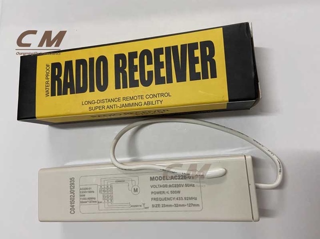 Totally Enclosed Structure Design Levels of Protection IP55 AC226-01 Waterproof Type Radio Receiver