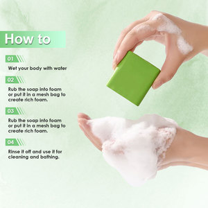 Jabón Artesanal de Carbón de Árbol de Té de Marca Blanca para Baño, Limpieza Suave, Control de Olores, Desintoxicante para Axilas, Aclarante - Product Image 6