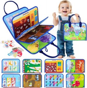 Felt Busy <b>Board</b> with Basic Skills Montessori Preschool Activity Sensory Early Educational Autism Felt Busy <b>Board</b> for Toddler - Product Image 3