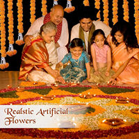 Dekorasi Halloween, Wisuda, Fiesta Meksiko, Hari Orang Mati, Festival India, Pernikahan, Bunga Diwali, Marigold Buatan