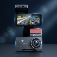 Kamera Dasbor Layar IPS 3,39 Inci Depan 4K Belakang 1080P WiFi Perekaman Berulang Penglihatan Malam Starlight Mode Parkir Lensa Ganda Kontrol Aplikasi