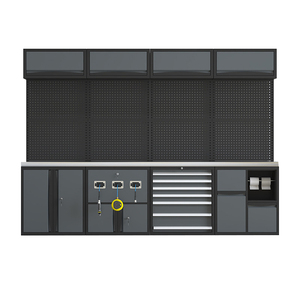 <strong>Tools</strong> Storage Workbench Cabinet Set Heavy Duty Garage Car Repair Workshop Metal Cabinet with Drawers <strong>Tool</strong> <strong>Trolley</strong> - Product Image 4