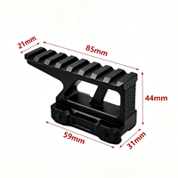 Support de Montage Rehausseur pour Lunette en Alliage d'Aluminium 558, Hauteur 85mm, Chasse Tactique
