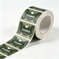 Étiquette autocollante en vinyle durable imprimée sur mesure, personnalisée pour les flacons cosmétiques, emballage de soins de la peau, surface laminée imperméable
