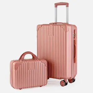 Bán buôn cứng Side hành lý Bộ valise Voyage trường hợp túi xe đẩy ABS đi du lịch Túi xách tay thực hiện trên túi du lịch